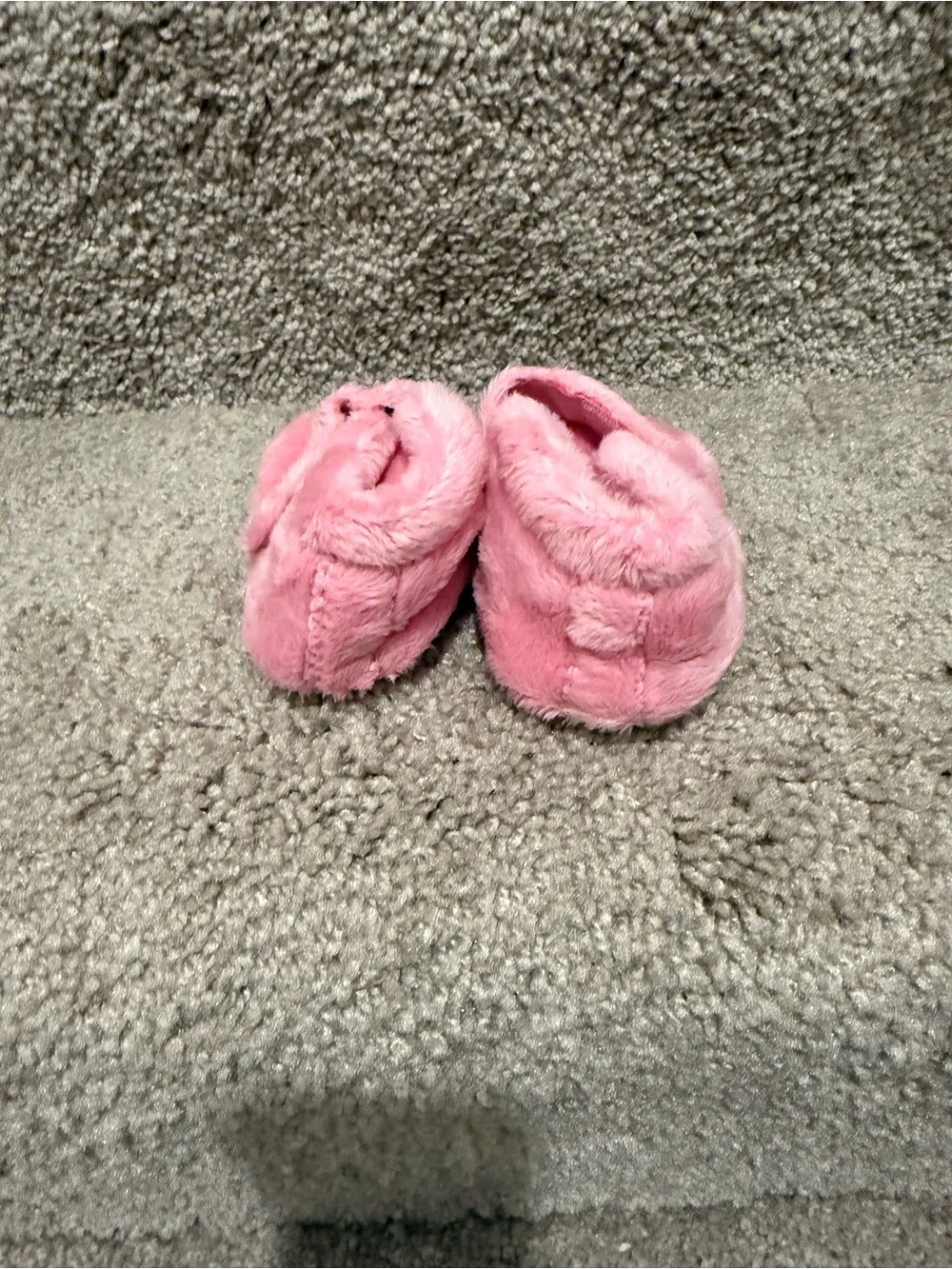 UGG Kids Plush Pink Slip-On Slippers